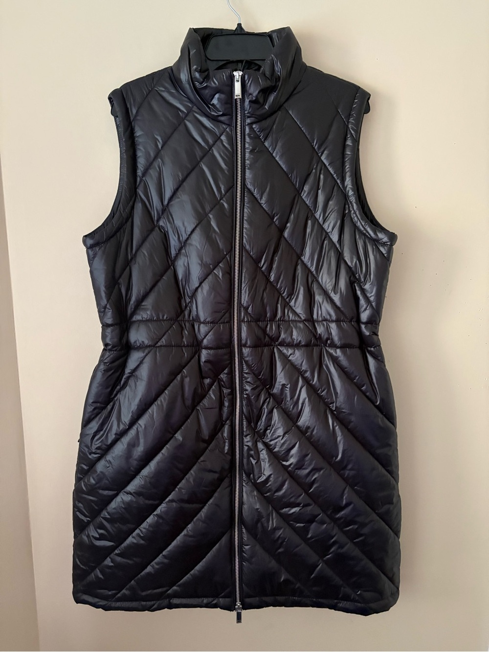 Calvin Klein Black Quilted Sleeveless Puffer Vest Sz. L New